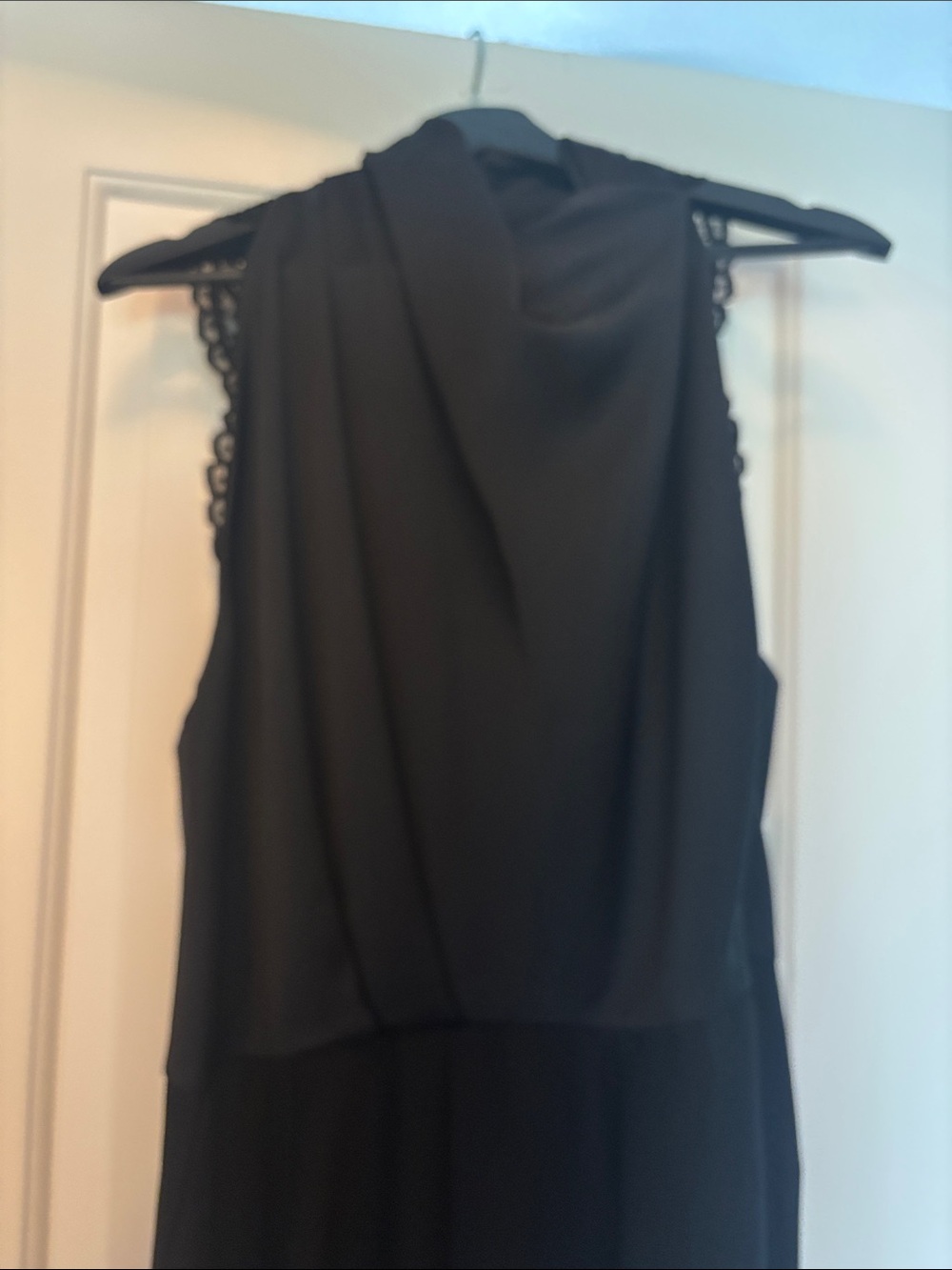 Reiss Black Lace-Back Jumpsuit - Picture 3 of 5